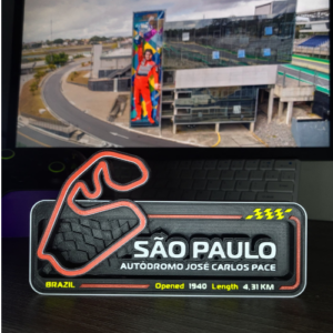 Placa decorativa GP de São Paulo